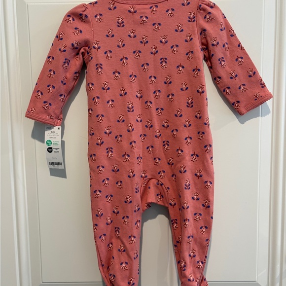 Carter's Pink Floral Little Sister Footie Size 6 months NWT - Picture 2 of 7